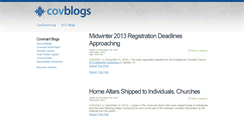 Desktop Screenshot of blogs.covchurch.org